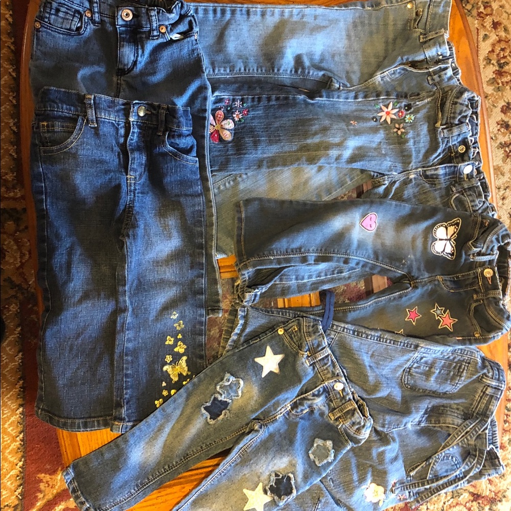 7 pairs 18-24 months jeans for girls